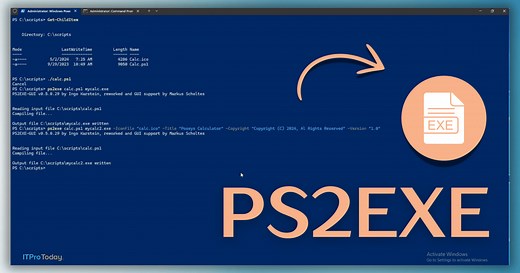 How To Use PS2EXE to Turn PowerShell Scripts Into EXE Files