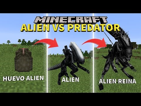 ALIEN VS PREDATOR MOD - THE LIFE OF AN ALIEN IN MINECRAFT - MINECRAFT MOD 1.2 - 1.12.2 REVIEW