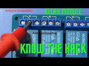 Unleash Arduino's Potential: Learn Relay Module Control