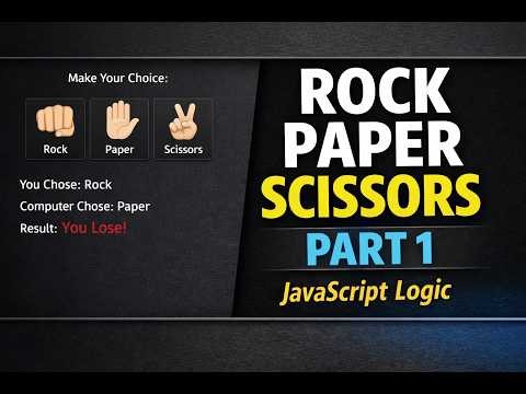 Build Rock Paper Scissors with HTML & JavaScript | Beginner Project (Part 1)