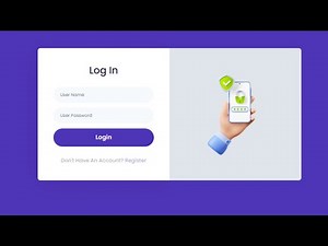 Responsive Login Form Using Html and CSS