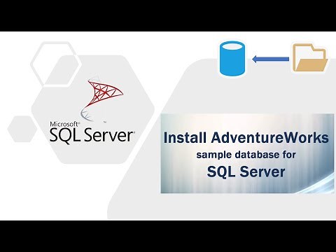 Install AdventureWorks sample database for SQL Server