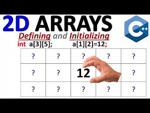 Defining and Initializing a Two Dimensional Arrays in C++ | Class 12 Computer Chapter 5 | Study With