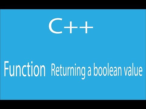 C++ - Function returning a boolean value