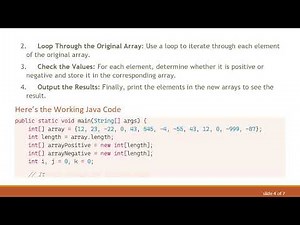 Extracting Positive Numbers from an Array in Java