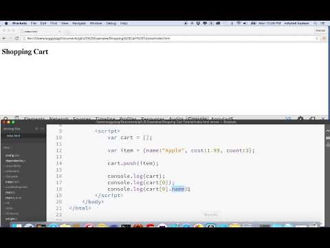 3 Shopping Cart Arrays and Objects