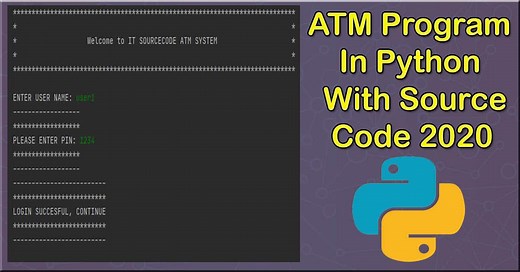 ATM Program In Python With Source Code