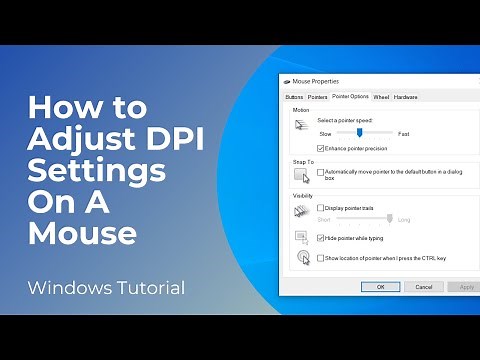 How to Adjust DPI Settings On A Mouse Sensitivity In Windows 10
