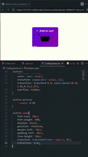 🚀 Add to Cart Button Animation | Smooth Interactive Shopping Effect 🛒 | HTML CSS JS | #html #css #js