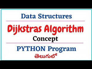 Python Program for Dijkstras Algorithm || Advanced Data Structures using Python tutorial