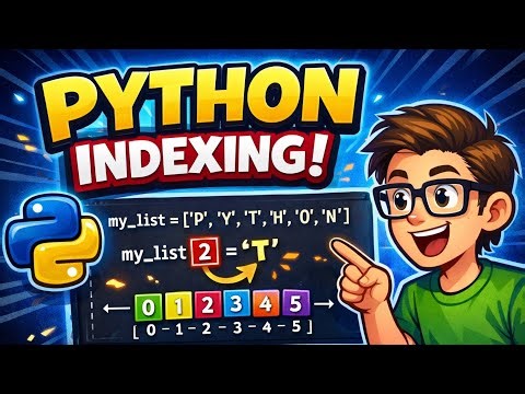 Indexing in Python Explained Simply | Must Know for Beginners.@PyQuizBytes..