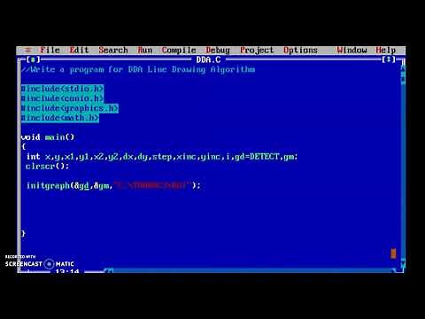 C Program on DDA Line Drawing Algorithm | Computer Graphics