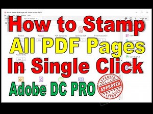 How to Stamp All PDF Pages in Single Click using JavaScript