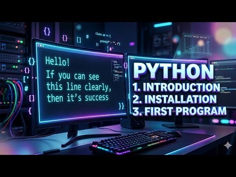Python Full Course for Beginners | Day 1 – Introduction, Installation & First Program 🚀