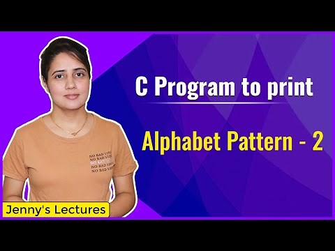 Alphabet Pattern 2 | Printing Pattern in C | C Programming Tutorials