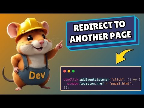 How to Redirect to Another Page in Javascript on Button Click