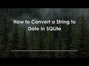 How to Convert a String to Date in SQLite