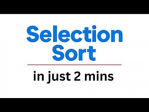 Selection Sort Explained | Visual Demo + Code + Complexity