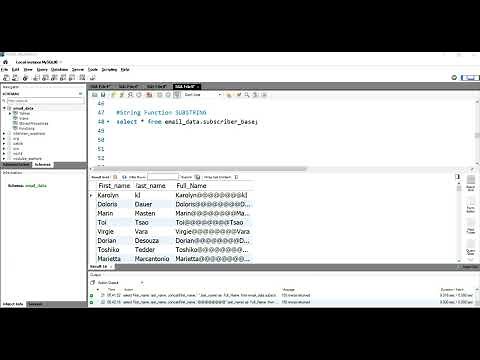 SQL String Function SUBSTRING | How to extract a substring from a string in SQL | #SUBSTRING()