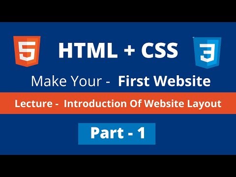 HTML & CSS Full Website Part-1 || how to make full website in html5 css3 full projects in bangla