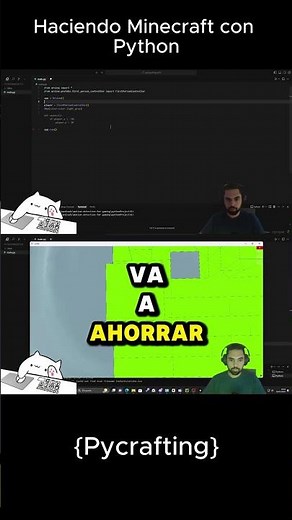 Hago Minecraft Desde Cero en 1 Minuto con Python #minecraft #python #tutorial