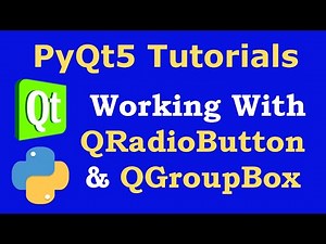 PyQt5 Tutorial - Working with QRadioButton & QGroupBox