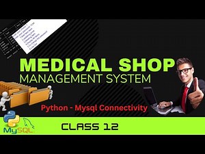 Medical Shop Management System || Medical Store Project || Class 12 Computer Science Project Python