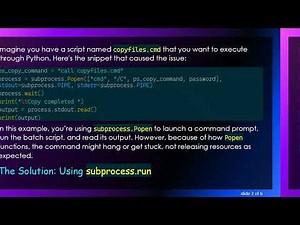 Solving the subprocess.Popen Lock Issue in Python
