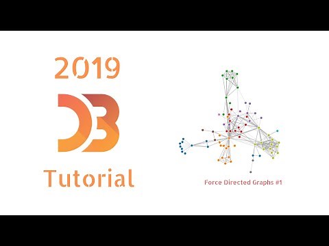 D3.js tutorial Part 5: Force Directed Graph Minimal Example (2019)