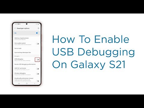 How to Enable USB Debugging on Samsung Galaxy S21 | One UI 3 - Android 11