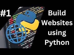 How To Make Websites using Python - Flask Tutorial #1