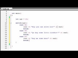 Buckys C++ Programming Tutorials - 25 - switch