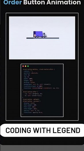 Animeted website Oder button animation using Html css