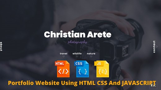 How to Create Portfolio Website Using HTML CSS And JAVASCRIPT ( Source Code)