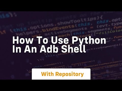 How to use Python in an adb shell