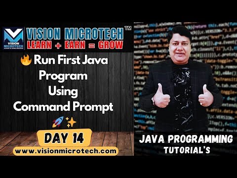 🔥 Run First Java Program Using Command Prompt 🚀 ✨