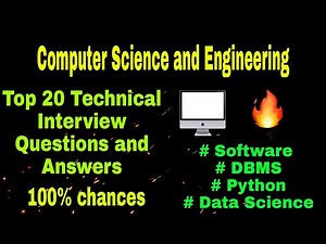Top 20 Technical interview questions and answers for Computer Science Engineering