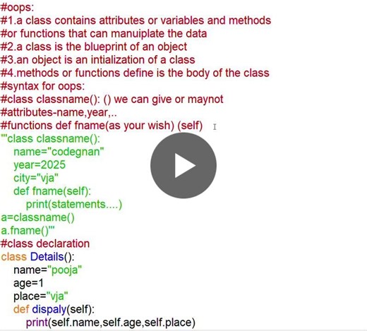 #120dayschallenge #day42 #python #pythonfullstack #python #oops #pythonfullstack #learningjourney #120dayschallenge #codingchallenge | Naraharisetti Venkata Apoorva