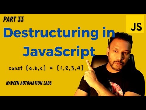 #33 - Destructuring in JavaScript