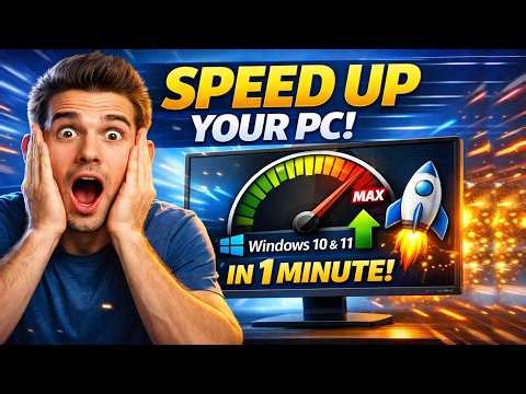 Boost Your PC Speed in 1 MINUTE 🚀 (Windows 10/11)