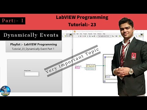 LabVIEW | Tutorial 23:- Dynamic Event & User Event in LabVIEW | Part 1 | LabVIEW Programming
