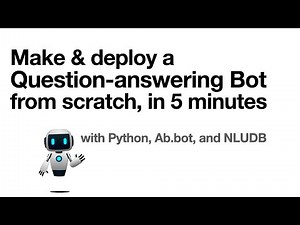 Make a Question Answering Chatbot in 5 Minutes with Python