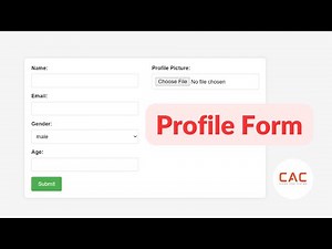 Creating a Custom Profile Form with HTML, CSS, and JavaScript