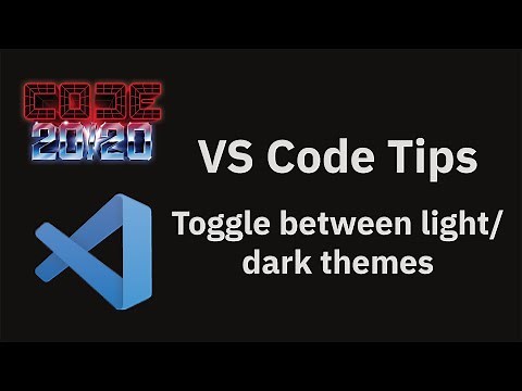 VS Code tips — Toggle between light/dark themes