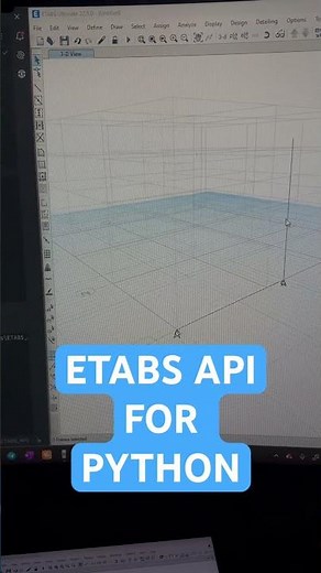 ETABS API for Python | Automation #etabs #shorts #api #python #structuralengineering