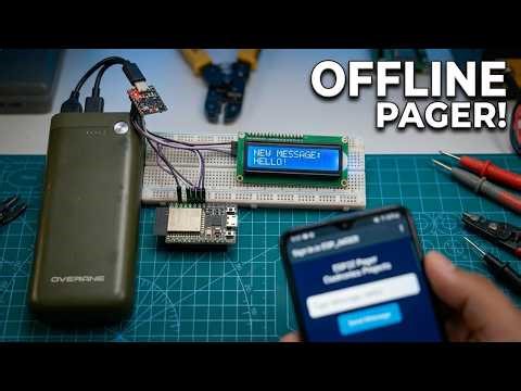 DIY Pager System Using ESP32 and I2C LCD Display #arduinoproject #esp32tutorial #pager #iotprojects