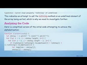 How to Fix the toString Method Undefined Error in JavaScript