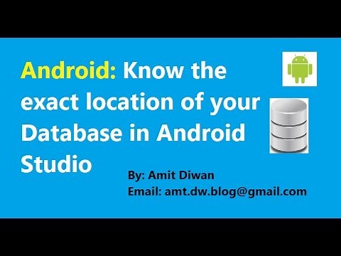 Android: Locate and view SQLite Database in Android Studio