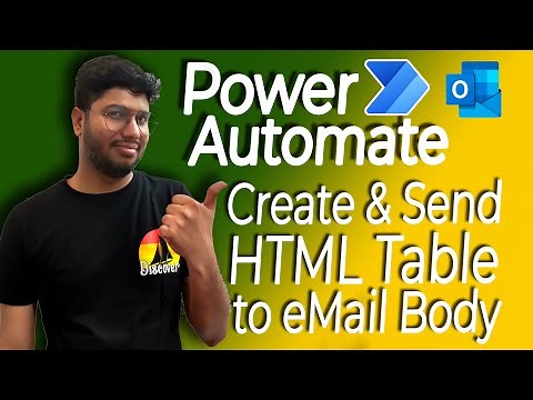 Send Table data / HTML Table in Email Body Automatically with Power Automate: Step-by-Step Tutorial