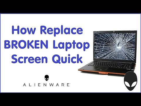 How Replace FIX Broken Alienware Laptop Screen (M15 X17 Area R2 13R3 M17 15 14 51M X14 X15 M17 LCD)